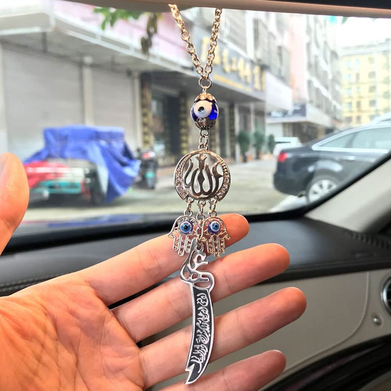 Islam Muslim Zulfiqar Sword of Imam Ali Car Rear View Mirror Islam Car Pendant Hanging